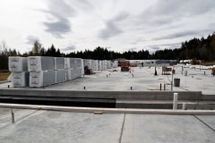 View of the greenhouse from labs