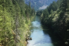Cruickshank River with cut block in the distance Cruickshank River with cut block in the distance