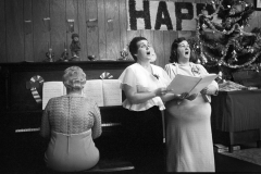 Christmas singing trio